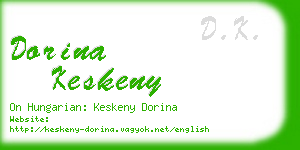 dorina keskeny business card